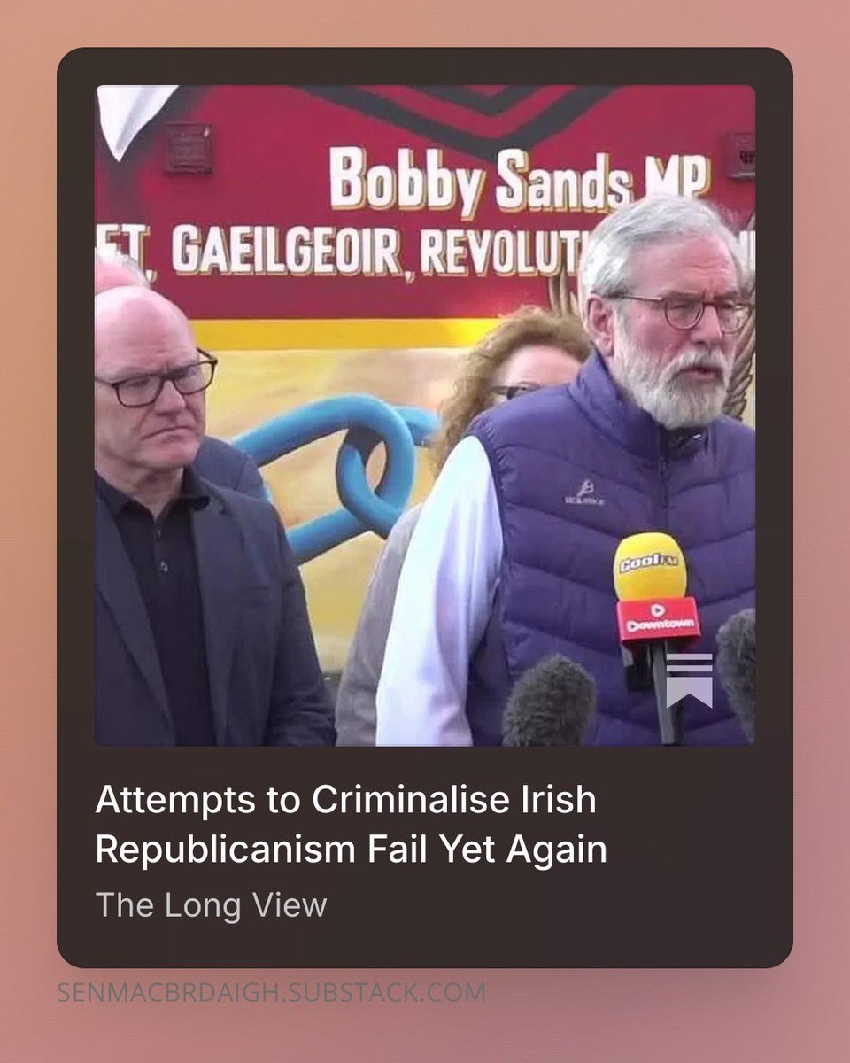 You can’t rewrite a political struggle as crime - not in 1981, and not today.

open.substack.com/pub/senmacbrda…