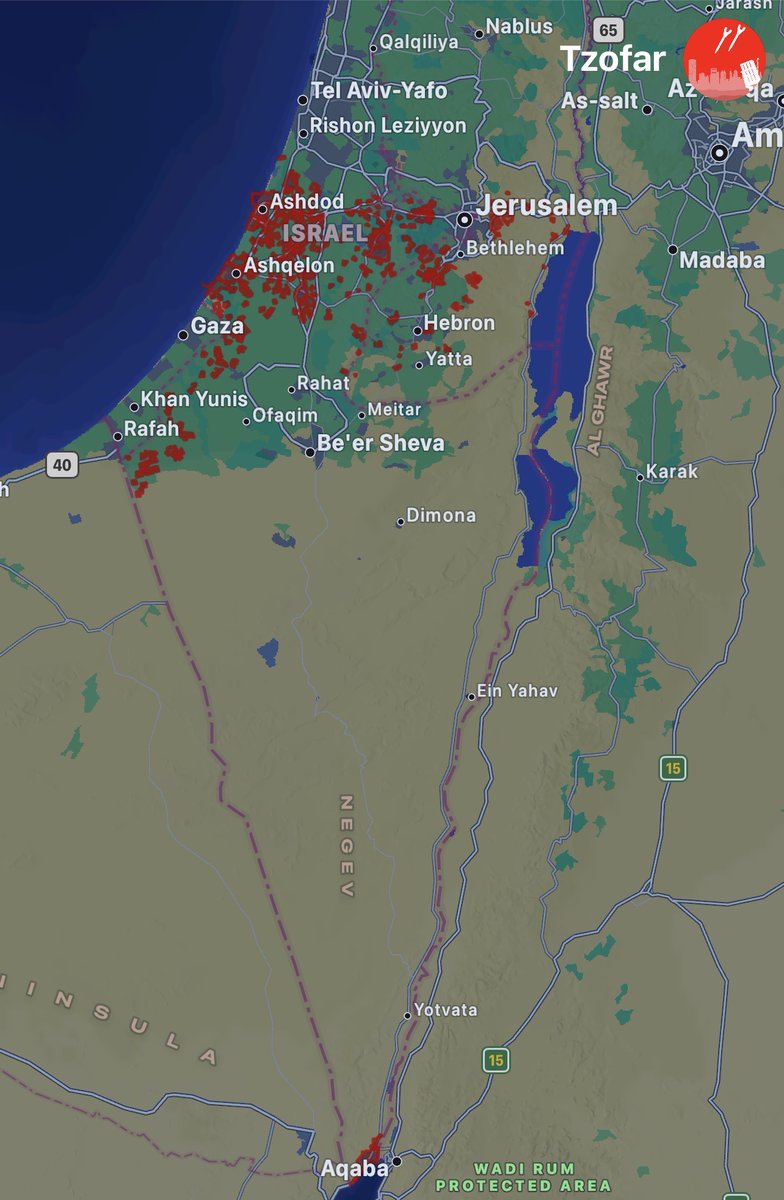 MOSSADil's tweet image. 🔴NOW

Incoming Iranian ballistic missiles headed towards southern Israel.

Alerts expected shortly.