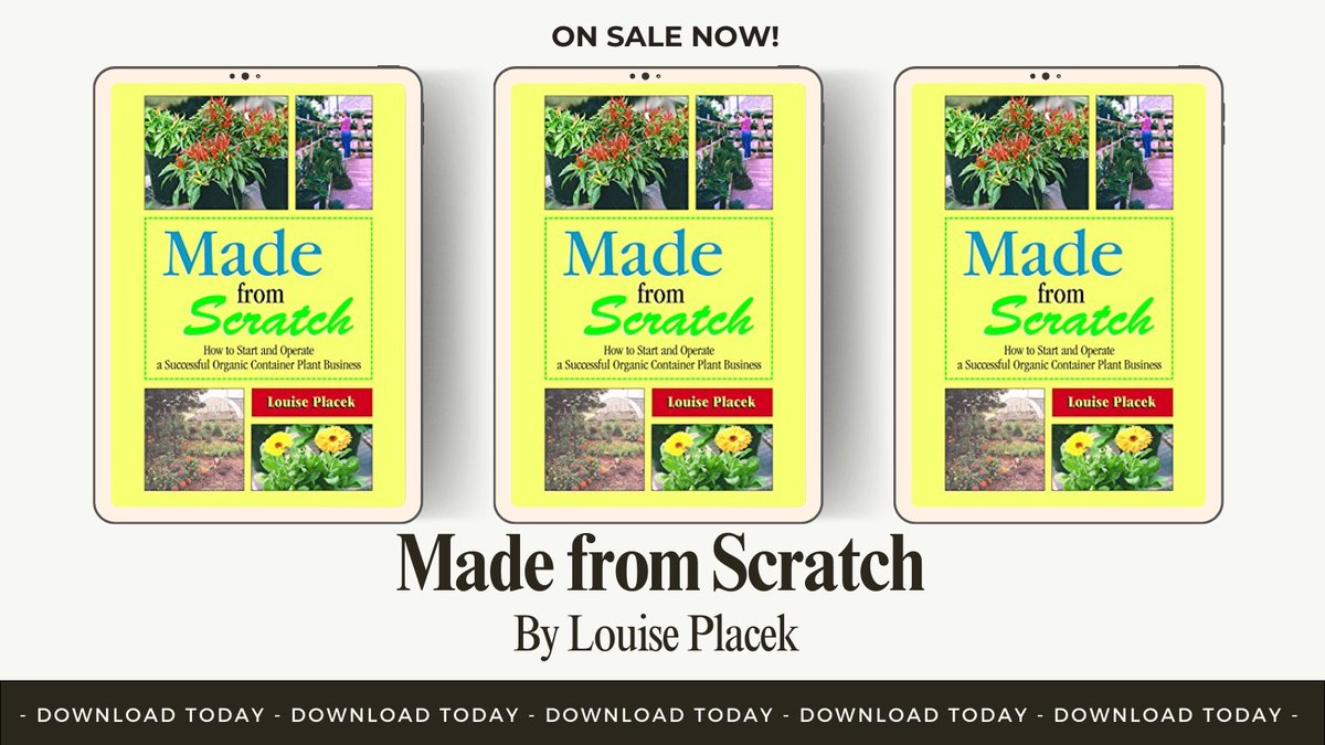 Turn your love for plants into a thriving business with tips from Made from Scratch. Get your copy! cravebooks.com/b-53288?refere… #OrganicGardening #NonFiction