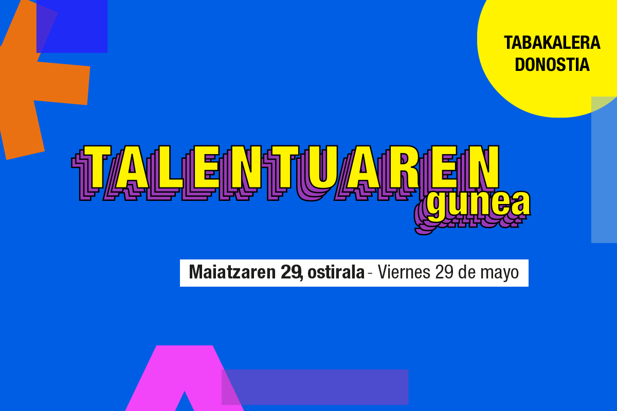 ZinebiFEST's tweet photo. “Talentuaren Gunea”vuelve el 29/05 como un espacio clave para conectar nuevas voces con productoras y agentes del sector audiovisual.
En esta edición ZINEBI se incorpora por primera vez a la iniciativa con la participación en el jurado de Rubén Corral, Responsable de Programación https://t.co/DcPi72qOQR