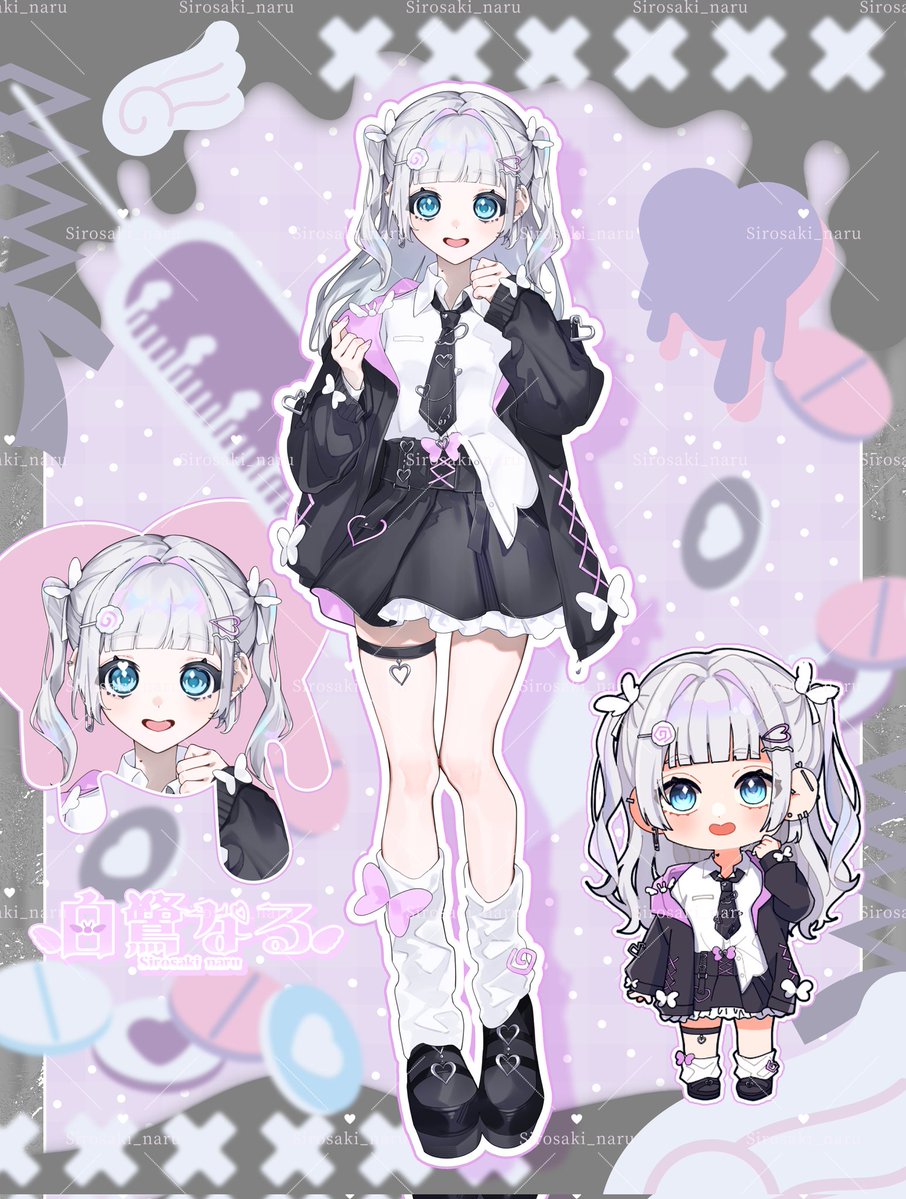 白鷺なる@立ち絵公開！ tweet media