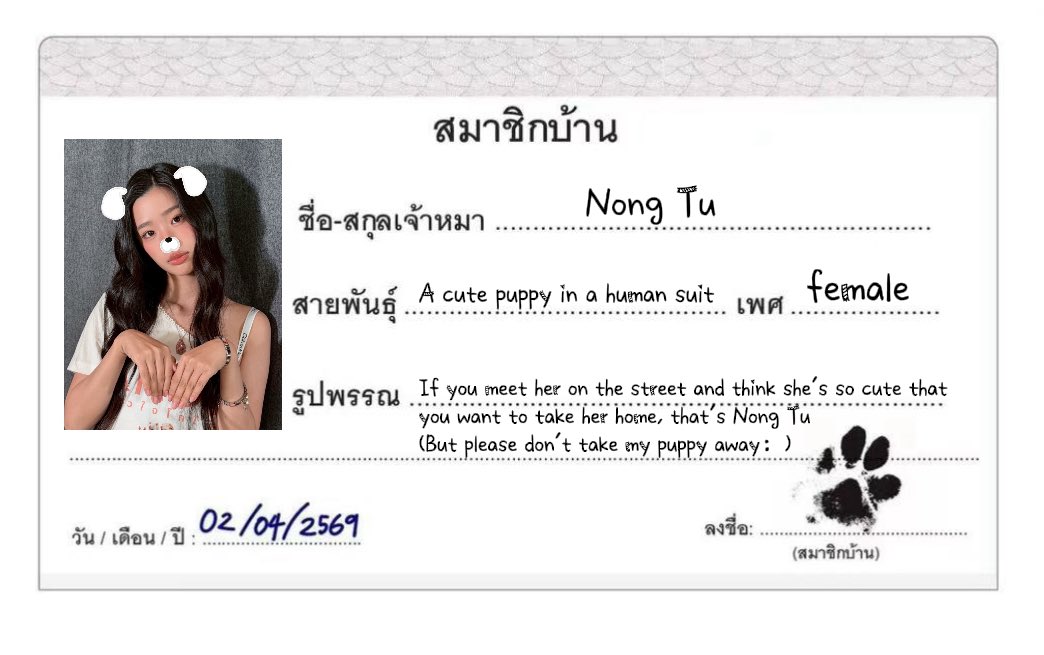 Yesterday(23.3) is National Puppy Day, initiated in 2006 by American pet behavior expert Colleen Paige to encourage people to share adorable puppy photos on this day.🐶🐾
#tontawan #intuyou #internationalpuppyday 
#GOHANTheMovie