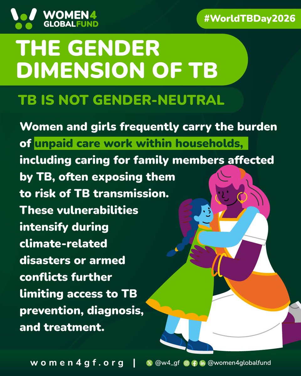 w4_gf's tweet photo. Together with TB Women and GCTA, we’ve launched a feminist Call to Action for World TB Day.

We call for gender-transformative TB responses that address the root causes of inequality shaping who can access care and receive timely, effective treatment. #WorldTBDay (1/2) https://t.co/cHEDfpO8sh