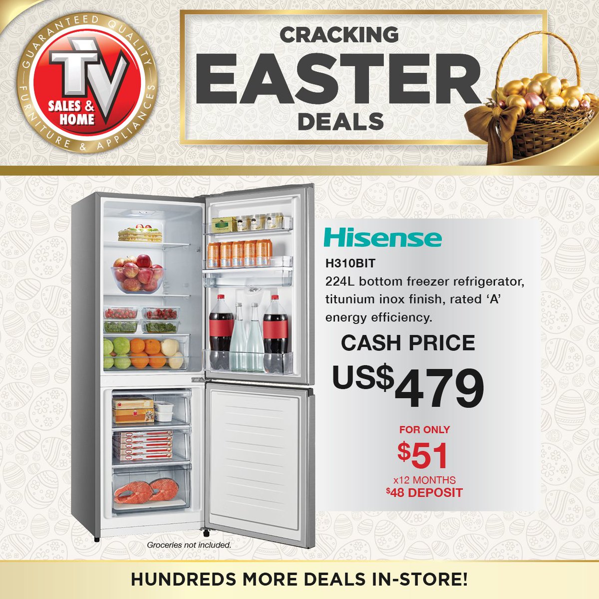 TvSalesandHome's tweet image. Stay cool, the egg has cracked!

Plenty of space for the Easter feast and all those leftovers. Keep your holiday fresh with our premium fridge deals.

Cool savings online and in-store: tvsales.co.zw/categories/eas…

#TVSalesAndHome #KitchenGoals #EasterFeast