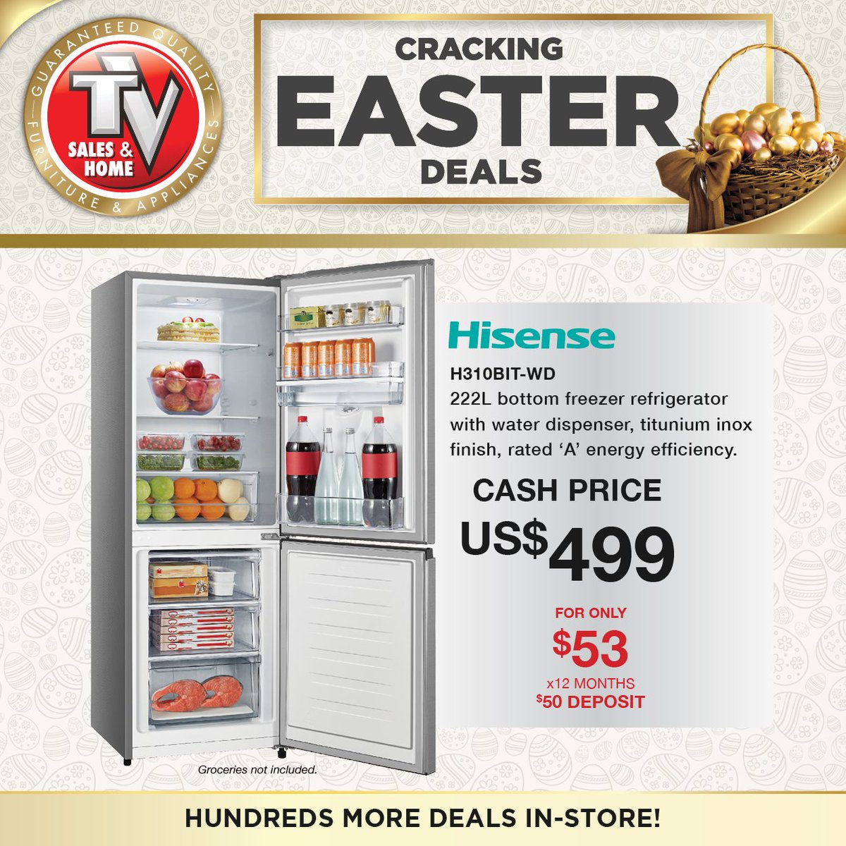 TvSalesandHome's tweet image. Stay cool, the egg has cracked!

Plenty of space for the Easter feast and all those leftovers. Keep your holiday fresh with our premium fridge deals.

Cool savings online and in-store: tvsales.co.zw/categories/eas…

#TVSalesAndHome #KitchenGoals #EasterFeast