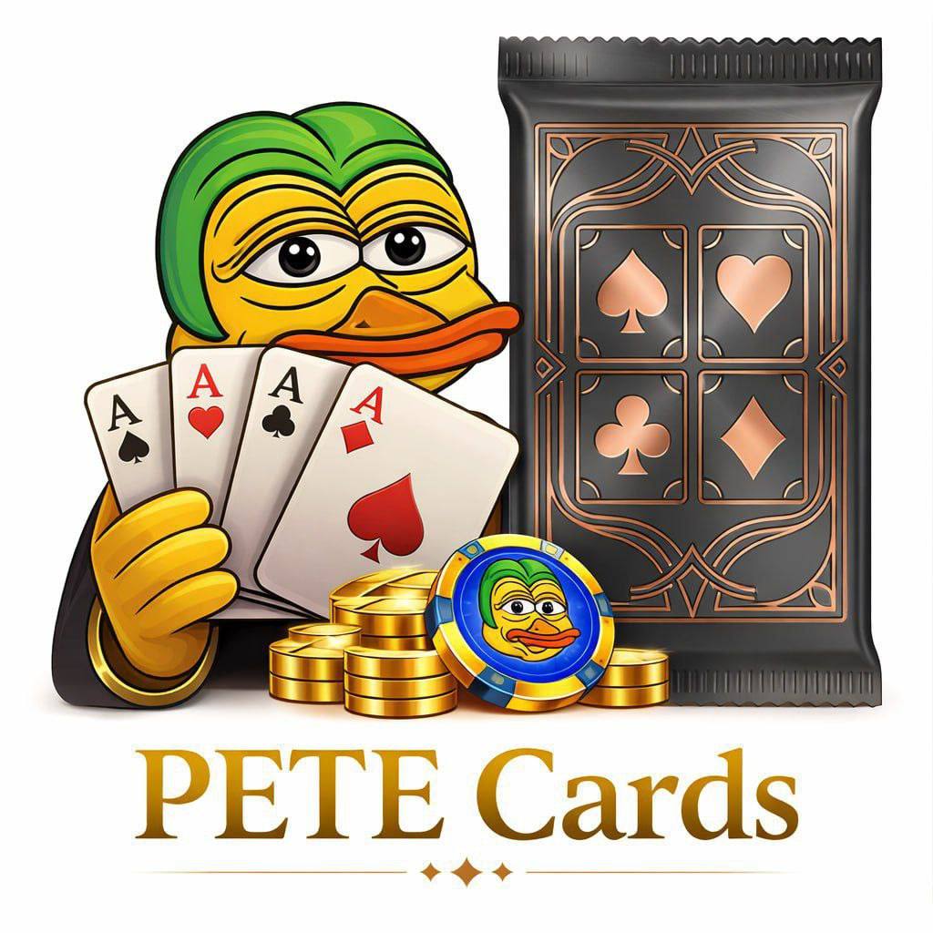 petefrogduck's tweet photo. New Pete game updates! 🃏

🤝Referral program is live in Marketplace — earn 10% from every pack your frens buy

🎁 Every pack purchase now goes to:
50% — reward pool
40% — burn
10% — referrals

🔥 Stakers with 1,000+ Pete got 2 free packs

Join the game! 👉https://t.co/9uPjHmgwkX https://t.co/IpT2tDgz0q