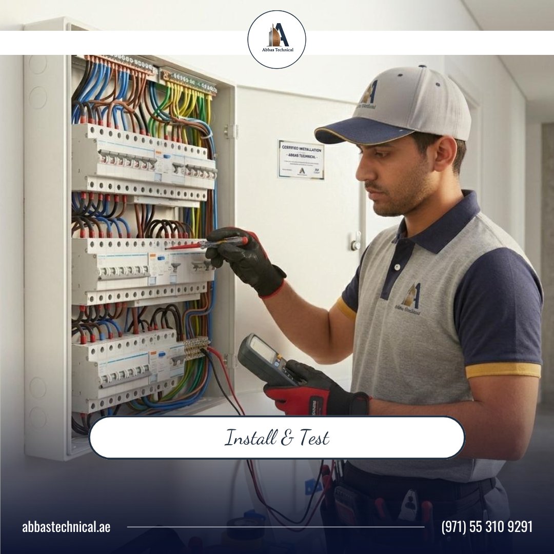 abbastech_ae's tweet photo. 𝗣𝗼𝘄𝗲𝗿 𝘆𝗼𝘂𝗿 𝘀𝗽𝗮𝗰𝗲 𝘁𝗵𝗲 𝗿𝗶𝗴𝗵𝘁 𝘄𝗮𝘆 ⚡
A properly installed 𝐃𝐁 𝐁𝐨𝐚𝐫𝐝 / 𝐏𝐚𝐧𝐞𝐥 is the backbone of every safe electrical system. From turning off the main supply to organizing wiring and testing the setup — every step matters. https://t.co/ANkCHWYPAW