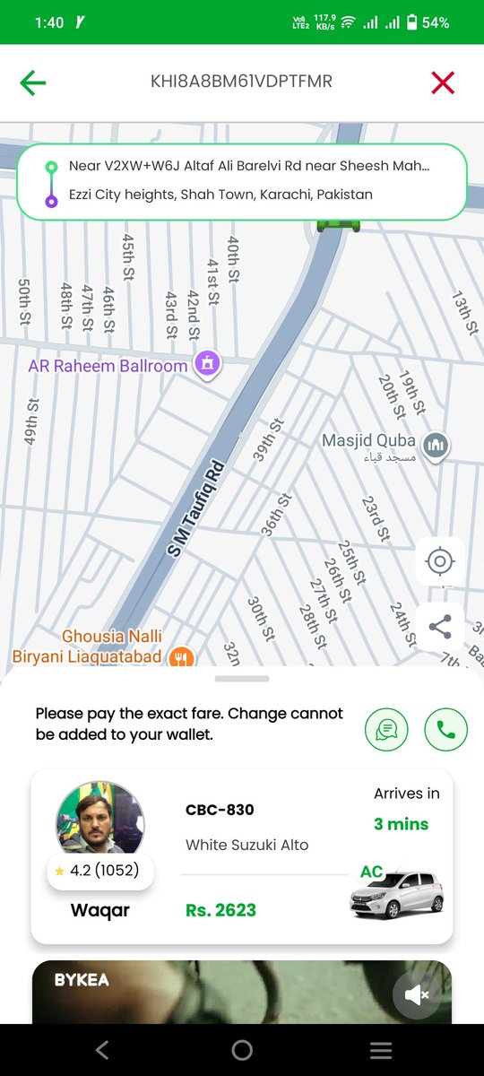 abdullahkhan810's tweet photo. Bykea ka yeh rider fraud hai, ride krkay pesay zyada mangta hai aur ride cancel ki tou location pr pohanch kr badtamizi ki gari ka jack la kr marnay ki dhamki deta raha. Aur pesay lay kr jaan chori kay mjhay 500 rupay do phir jaunga wrna maar dunga. Waqar,  # CBC-830, 03118464672 https://t.co/iLd0Hyf2Hv