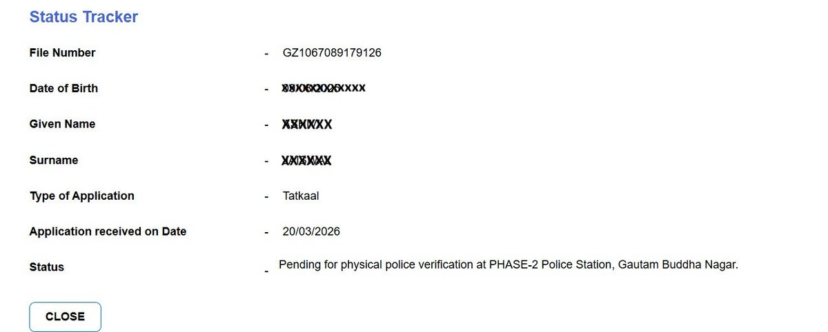 jaiswalakash's tweet photo. @DCP_Noida Hello Sir I am writing to check the status of my request. 
The passport verification was completed on 21st March, but the status has not been updated yet. Can you please look into this and help expedite the process..
Thank you.
GZ1067089179126 https://t.co/qxUnlwoiew