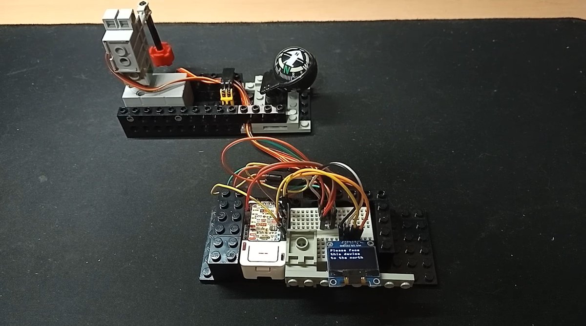 M5Stack's tweet image. 🧭 Tomorrow Compass — Pointing to Earth's position 24 hours from now 🌍✨
Ever wondered where "Tomorrow" actually is? Made by Chikao Shima, this device calculates Earth's orbital motion to point exactly where our planet will be in one day's time! 🚀Built with #M5Stack #Capsule,
