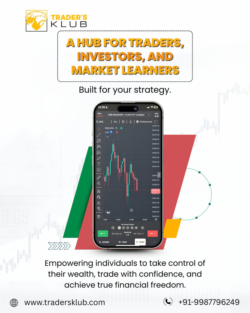Wealthwithankit's tweet photo. 🚀 A HUB FOR TRADERS, INVESTORS &amp; MARKET LEARNERS
Ready to level up your trading journey? 📈
Whether you’re a beginner or a pro, Trader’s Klub is built to sharpen your strategy and grow your confidence in the markets. https://t.co/d69sY2nPFK
