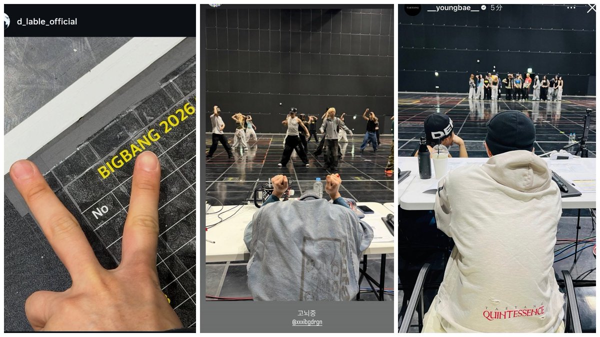 Coup_dEtat5's tweet photo. ALL THE #BIGBANG MEMBERS ARE BUSY PREPARING FOR COACHELLA 2026 !!

DAESUNG       GDRAGON   TAEYANG https://t.co/ofYyrlKgNb