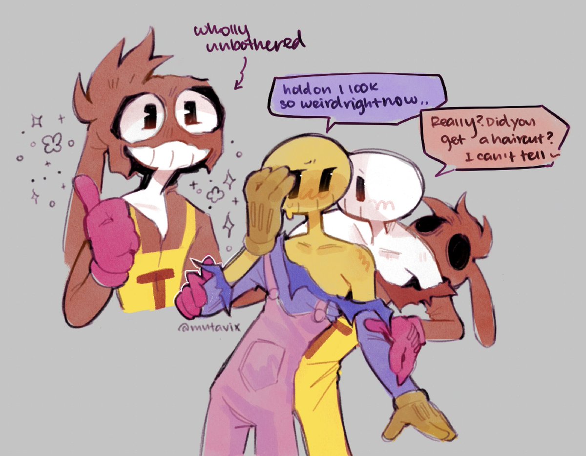 mutavix's tweet image. Returning to my spiky haired roots
#tadc #theamazingdigitalcircus #thomasxjax #jaxxthomas