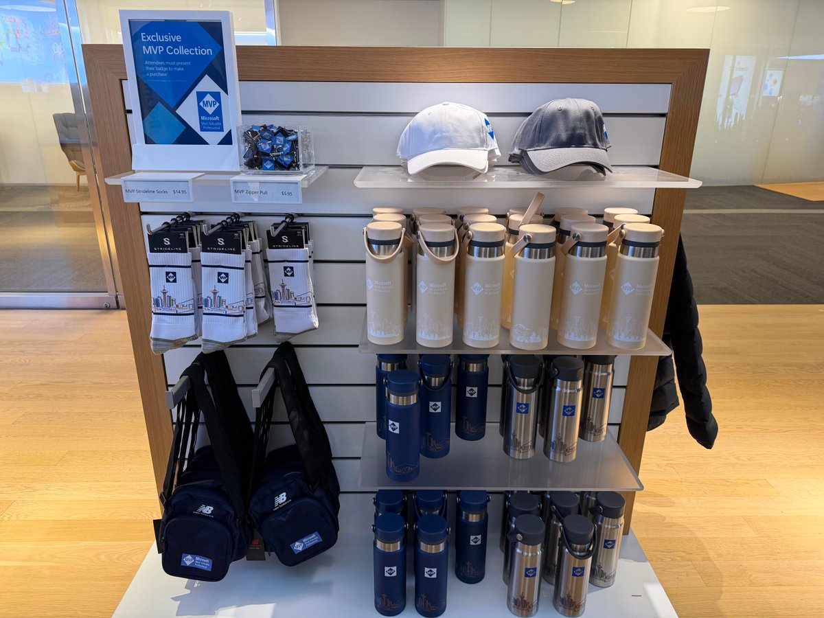 MVPAward's tweet image. 🎁 Swag and merch check! 

What treasures have you picked up so far—stickers, pins, tees, or something unique? 🤩 Don’t forget to show off your virtual swag too!

📸 Snap a pic &amp;amp; tag #MVPSummit—let’s see what you’ve got! 👀🎉

#MVPBuzz