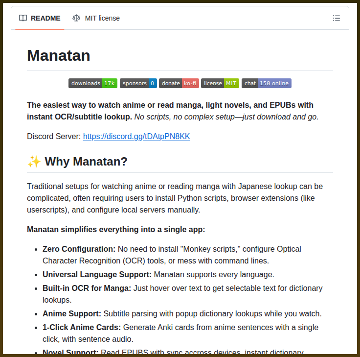 Anime and manga reader with instant OCR lookup https://t.co/YgsU6UIXHP