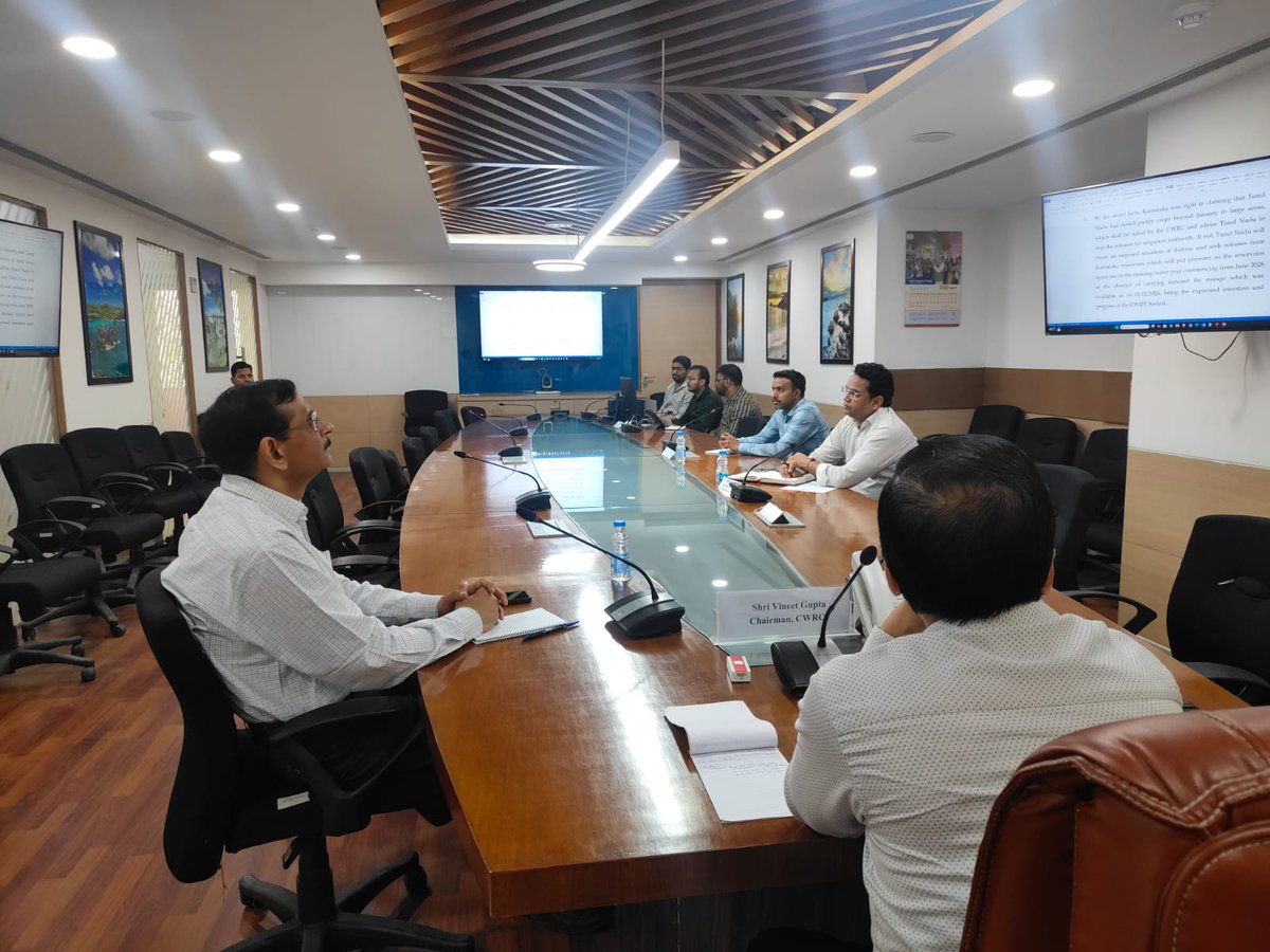 CwmaDelhi's tweet photo. The 133rd meeting of Cauvery Water Regulation Committee (CWRC) was held under the hybrid mode under the chairmanship of chairman CWRC on 24th March 2026 at CWMA office, New Delhi
#cwrc #cwrcmeeting
@cleanganganmcg @nwmgoi https://t.co/IWkwVbpeD6