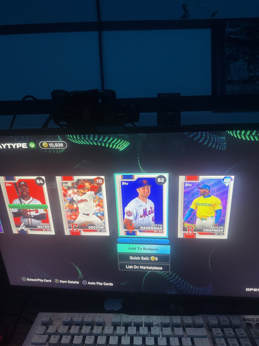 SIaytype's tweet image. Working on the Conquest and Packed Aroldis Chapman #RedSox Live Series First #Diamond #MLBTheShow26 of the night!!