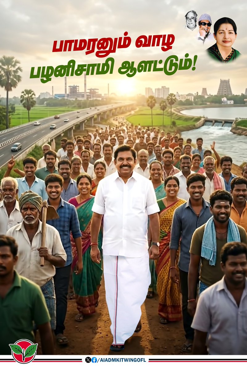 பாமரனும் வாழ
பழனிசாமி ஆளட்டும்!

#EPSfor2026
#Vote4AIADMK ✌️🌱