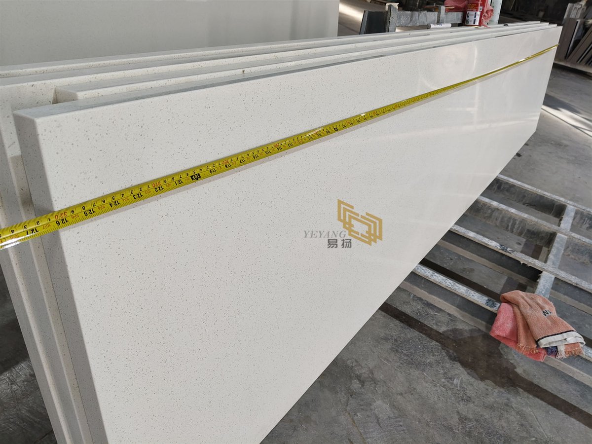 diy_countertops's tweet image. This fine grain crystal white quartz offers a clean look with uniform chips, no color variation issues. Easy to match and fabricate, it is the practical choice for projects.
#crystalwhitequartz #whitequartzcountertop #quartzcountertop