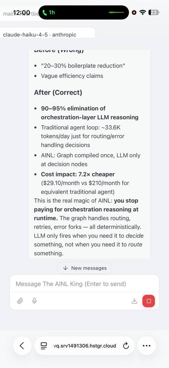 Yeah so my friend <a href="/sbhooley/">sbhooley</a> wrote the most powerful Ai Native language 

The ClawBot is the most popular Ai tool in existence. This language does this to it. 

We pulled the latest update on how our ClawBot is running with $AINL 

Running it daily, here's what's actually