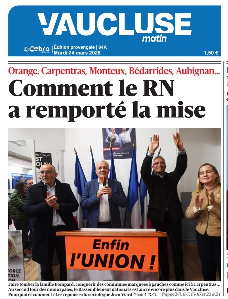 Rassemblement National Vaucluse tweet media