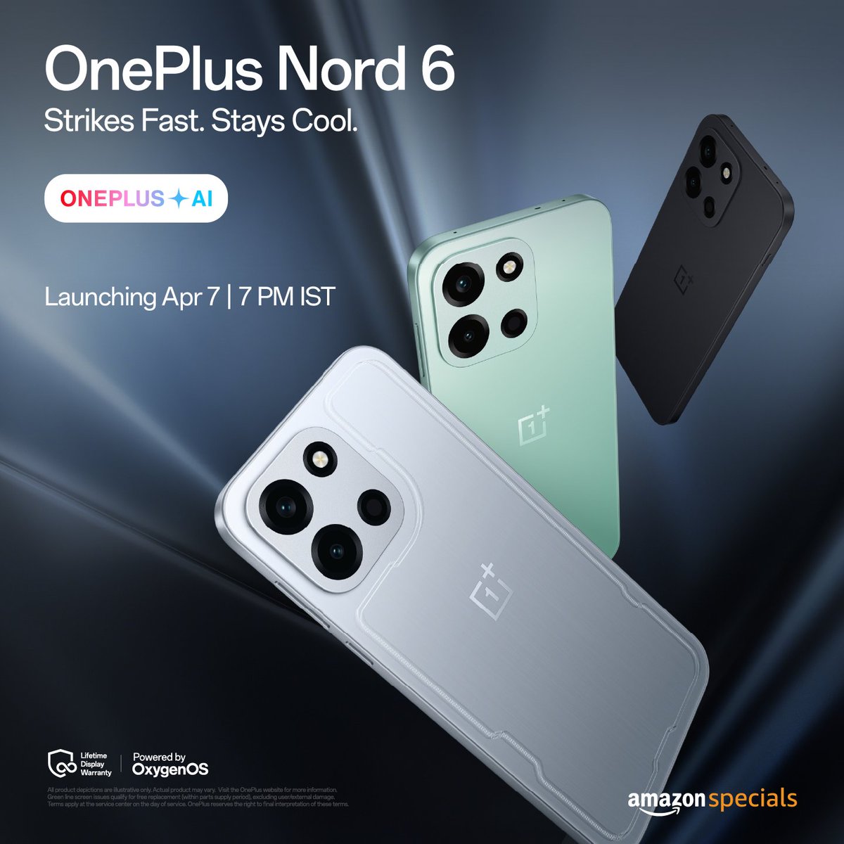 ayansonunigam's tweet image. OnePlus Nord 6 🚨

Launching on -- 7th April in India 🇮🇳 

#OnePlus #OnePlusNord6 #OxygenOS16
