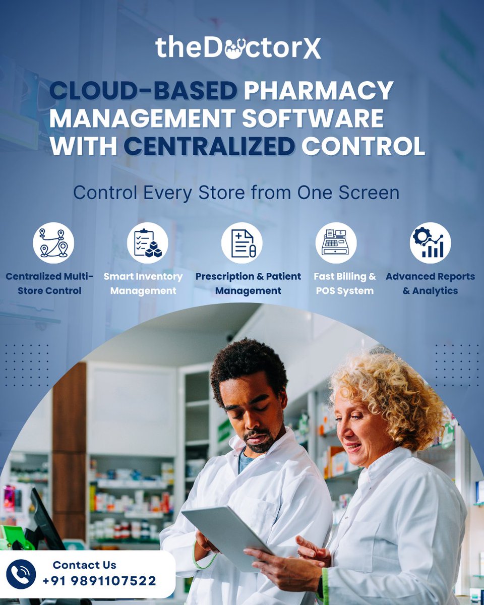theDooctorx's tweet image. 💊 𝐂𝐥𝐨𝐮𝐝-𝐁𝐚𝐬𝐞𝐝 𝐏𝐡𝐚𝐫𝐦𝐚𝐜𝐲 𝐌𝐚𝐧𝐚𝐠𝐞𝐦𝐞𝐧𝐭 𝐒𝐨𝐟𝐭𝐰𝐚𝐫𝐞 𝐰𝐢𝐭𝐡 𝐂𝐞𝐧𝐭𝐫𝐚𝐥𝐢𝐳𝐞𝐝 𝐂𝐨𝐧𝐭𝐫𝐨𝐥.

thedoctorx.online

#PharmacyManagement #HealthcareTechnology #CloudSoftware #DigitalHealthcare #PharmacySoftware #InventoryManagement #TheDoctorX