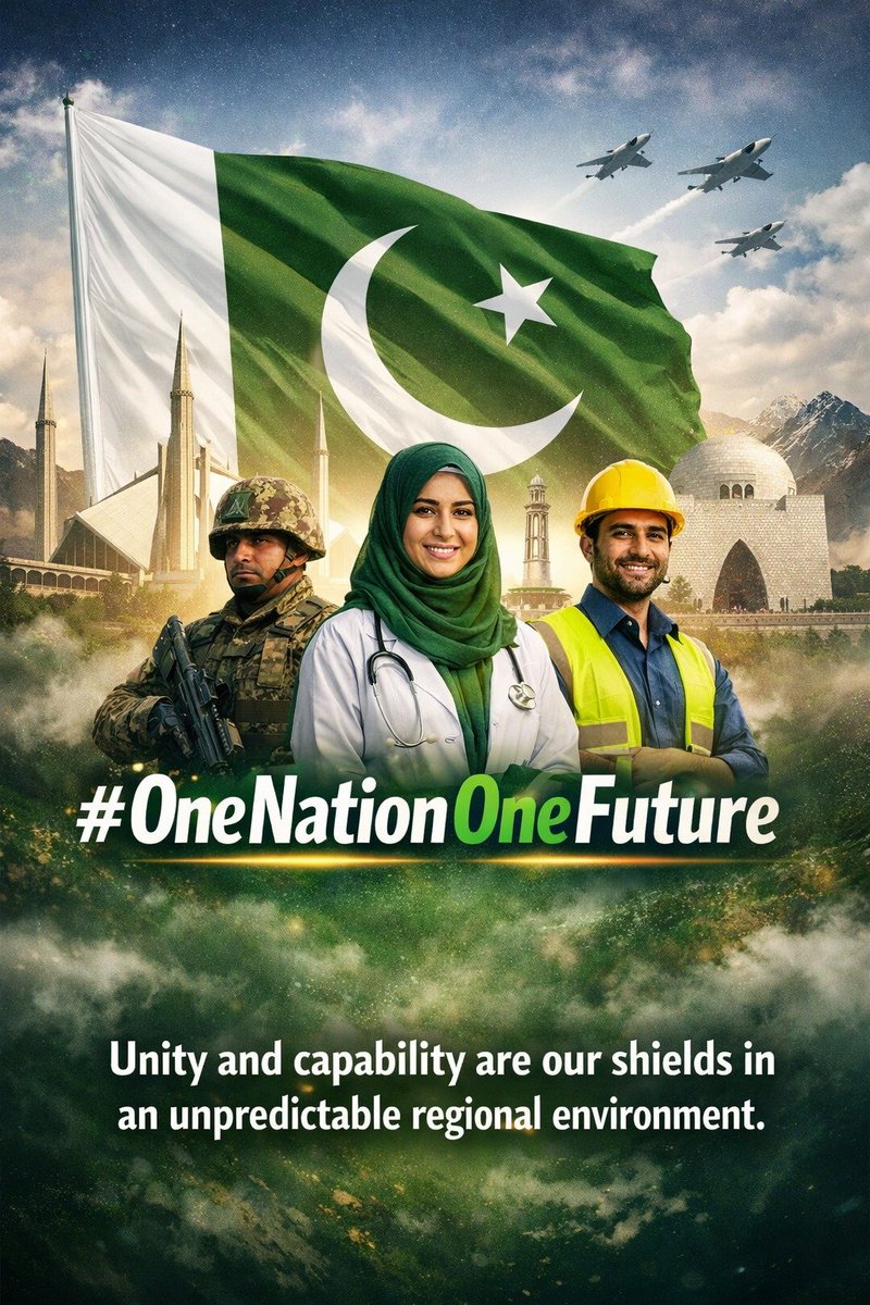 #OneNationOneFuture  Every challenge faced
Builds greater resilience Pakistan grows stronger