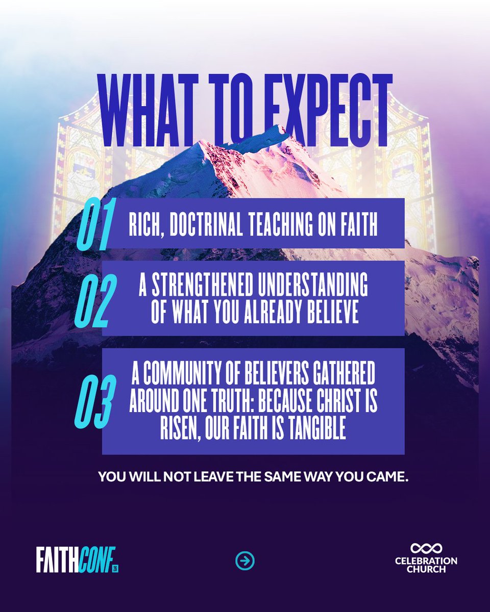 As we countdown to Faith Conference 2026, we've provided some information on everything you need to know about it and how to properly align your heart!

At the end of Faith Conference, your convictions will be further strengthened and you will remain grounded in the teachings of