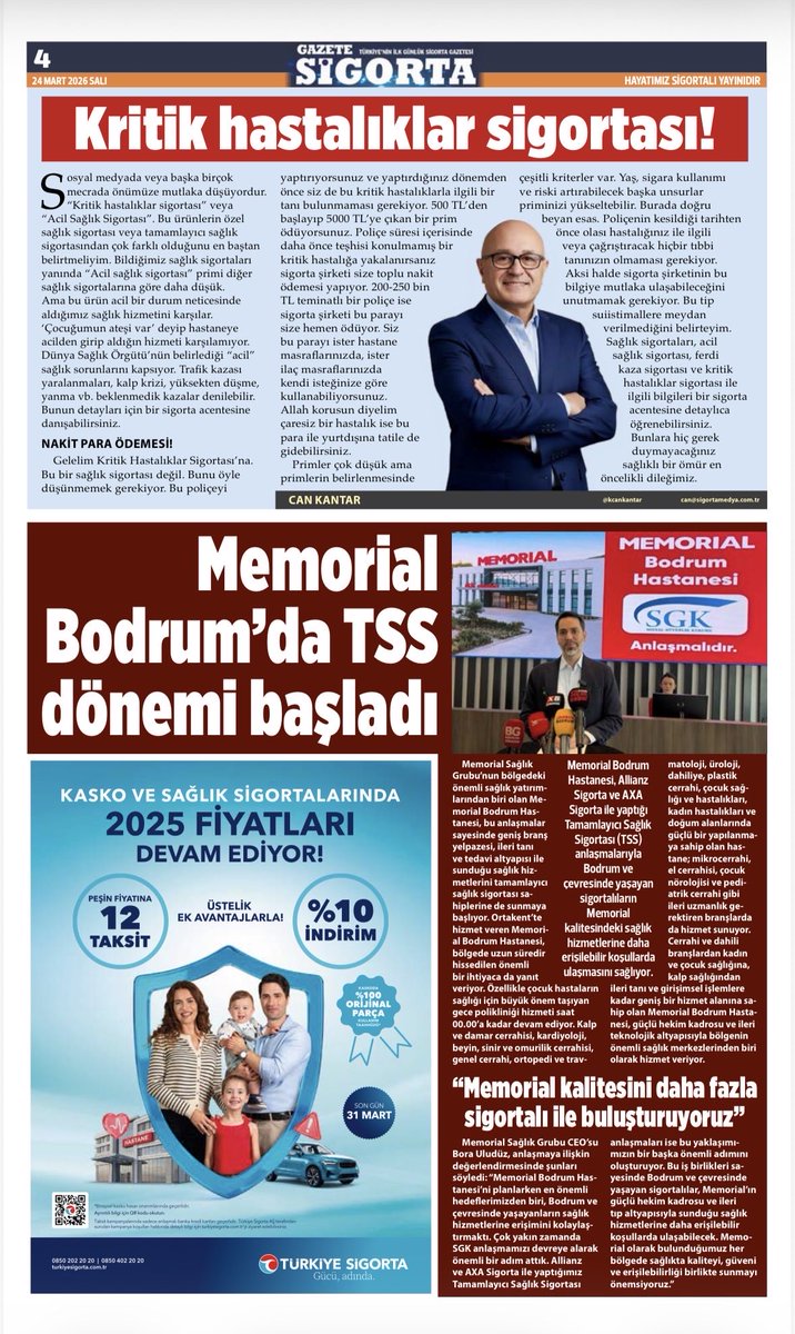sigortamedya's tweet photo. GAZETE SİGORTA'da BUGÜN 
Sigorta sektörünün ilk ve tek günlük dijital gazetesi GAZETE SİGORTA tüm dijital e-dergi platformlarında
👉 Türk Telekom e-dergi
👉 https://t.co/jtWsqt6EUp
👉https://t.co/ZXkIMGw0yB https://t.co/dewO8p5NiM