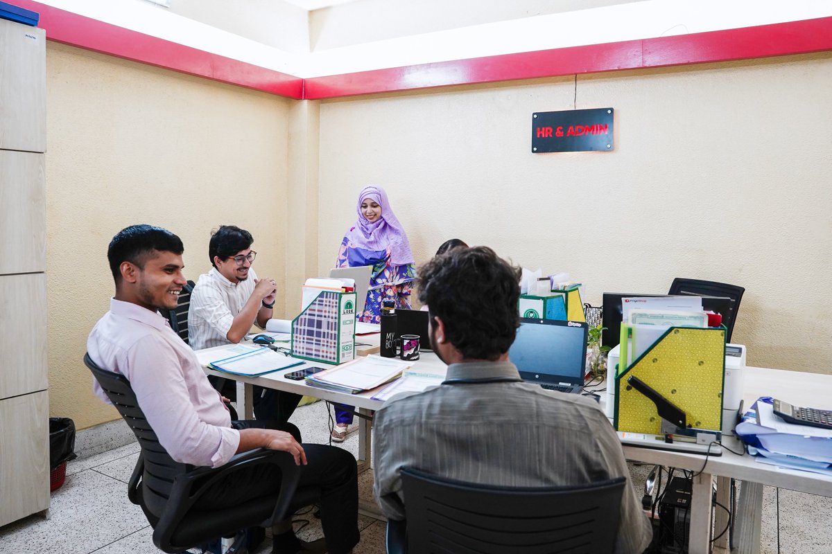 priyoshopb2b's tweet photo. Post-Eid vibes at the office!
The office is buzzing with Eid stories and smiles today. These moments of togetherness are what define the PriyoShop culture.
Super ready to take on the rest of the year with a fresh spirit!
#PriyoShop #NewSpirit #InclusiveCommerce #LifeAtPriyoShop #TogetherWeAreBetter