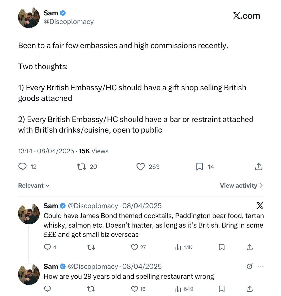 Sam tweet media