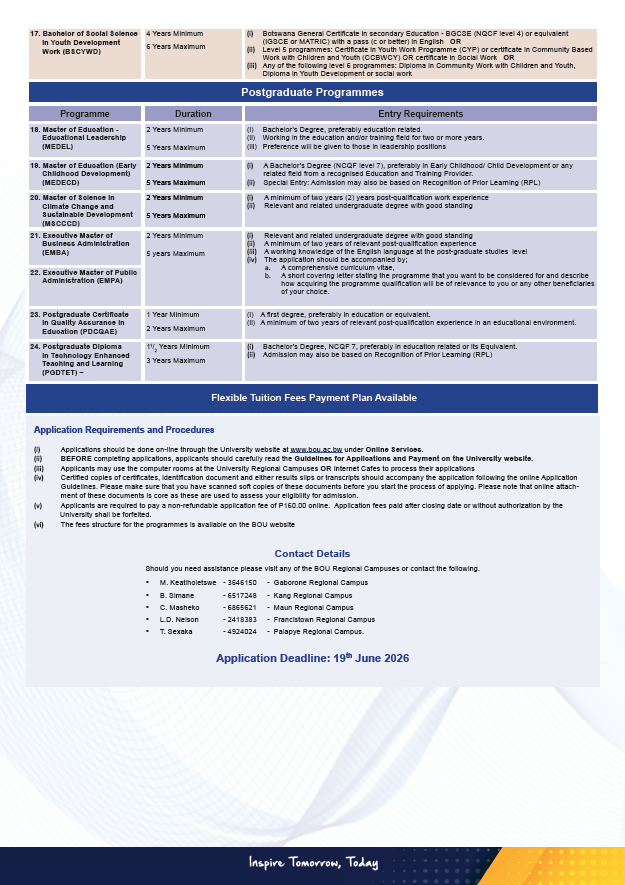 Botswana Open University tweet media