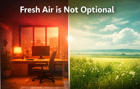 Systellar's tweet photo. IAQ myths that are hurting your productivity:
1. AC = fresh air ❌
2. Big rooms don’t need ventilation ❌
3. Sleep quality = mattress ❌

Truth: It’s mostly AIR ✅
#FreshAir #IAQ #AirQuality #VentPlus https://t.co/Z74faIG4G2