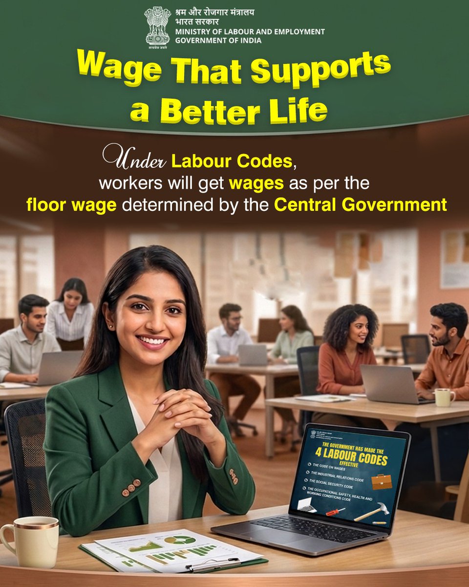 Ministry of Labour & Employment, GoI tweet media