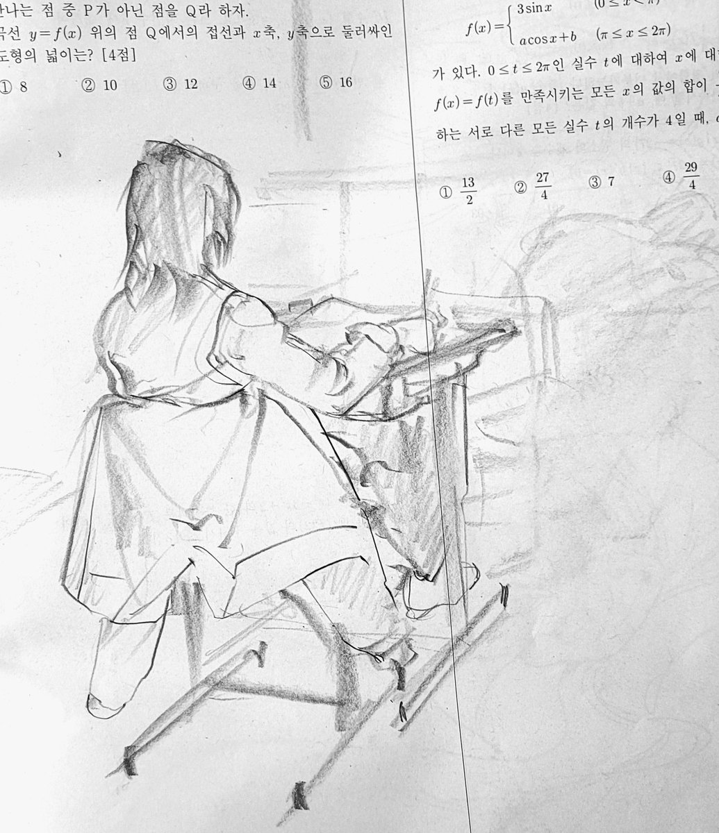musicbox_draw's tweet photo. 모의고사 후기랄게 있나
전멸했길래 혼자 크로키 했습니다 https://t.co/FDV45rJ4Aq