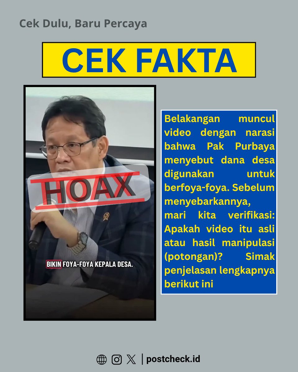 Postcheck.id tweet media