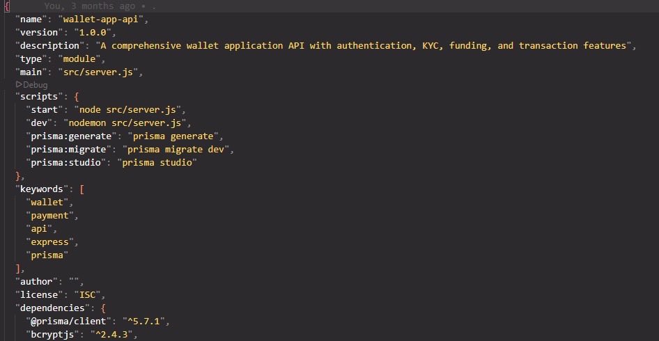 I_codeDev's tweet photo. Building a secure &amp; Scalable wallet API from Scratch. 
Starting with the foundation:
- Prisma ORM + PostgreSQL setup
- 7 database models designed
- Express server configured
- ES6 modules throughout
#nodejs #expressjs #backendDevelopment #walletAPI #paymentsystem https://t.co/oPGp6Tbmoq