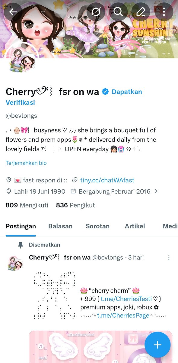 Cherry˖ ࣪⊹ fsr on wa🎀 tweet media