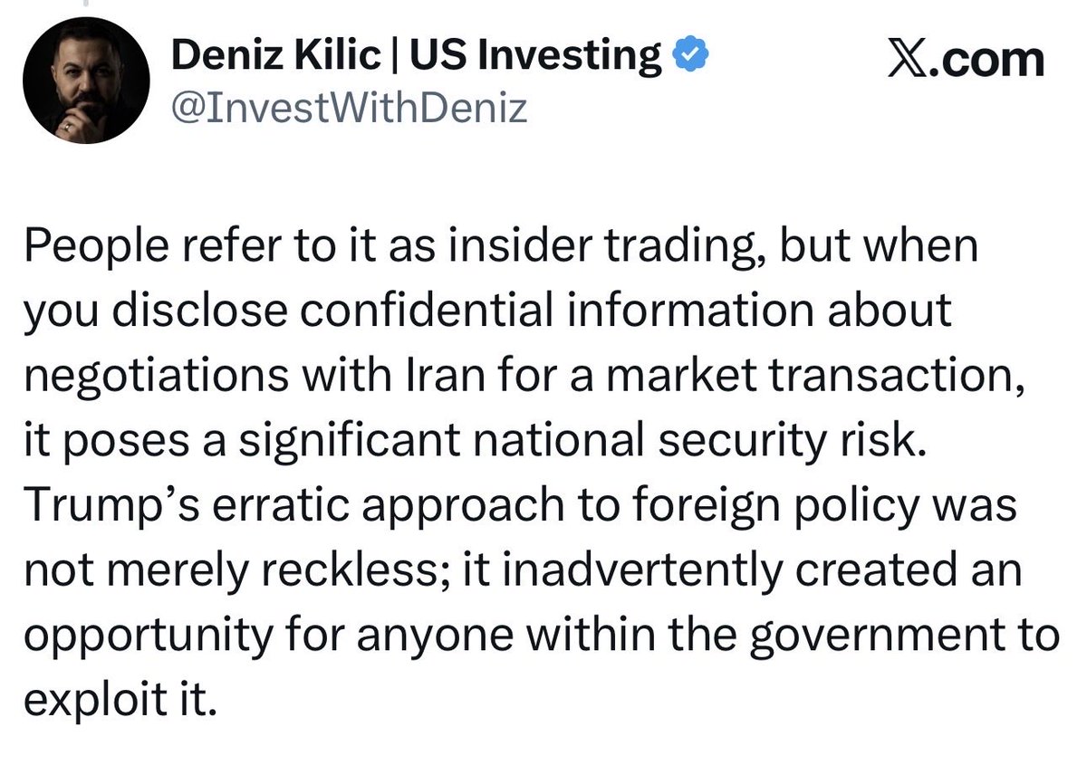 Deniz Kilic | US Investing tweet media