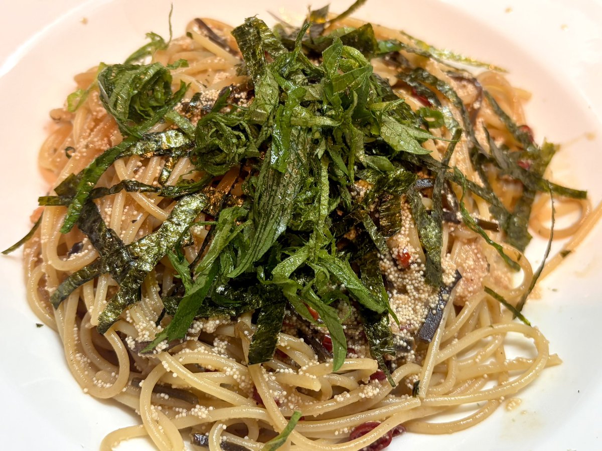 明太子パスタつくたŧ‹”ŧ‹”( ‘༥’ )𐩢𐩺