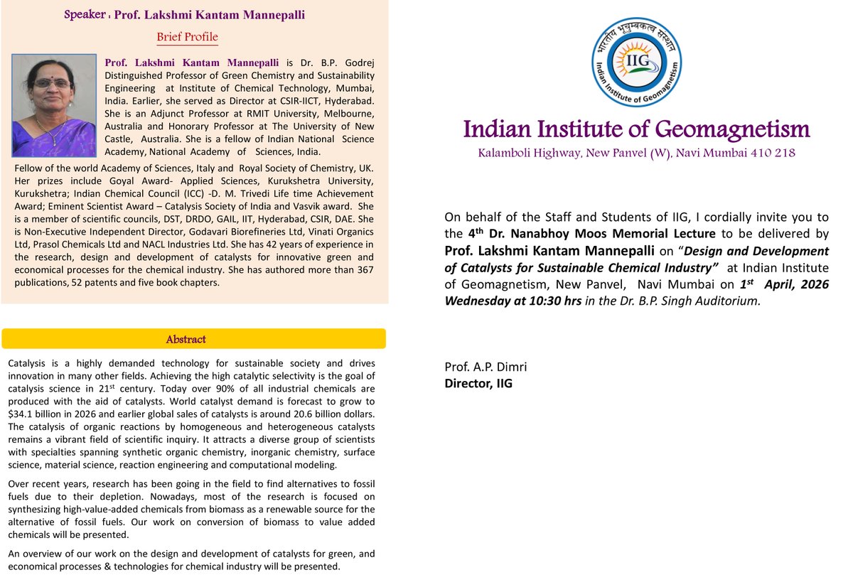 Indian Institute of Geomagnetism tweet media
