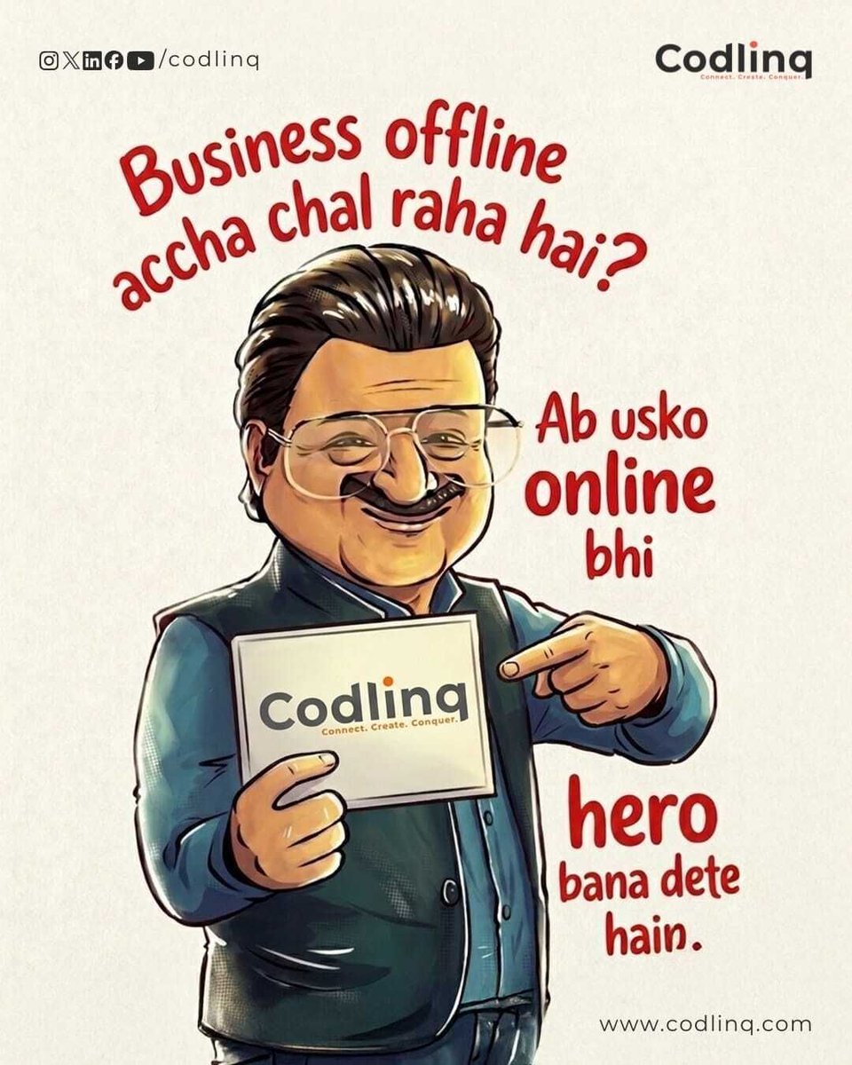 codlinq's tweet photo. Website, branding, social media or digital growth β sab ek hi jagah. π
Aap business sambhaliye, online presence hum sambhal lenge. β¨
π: +91 78793 18073
π: https://t.co/hPrmmECaur
βοΈ: connect@codlinq.com
#codlinqtechnologies #dhurandhar #dhurandhartherevenge #dhurandhar2 https://t.co/7rLEAOop0s