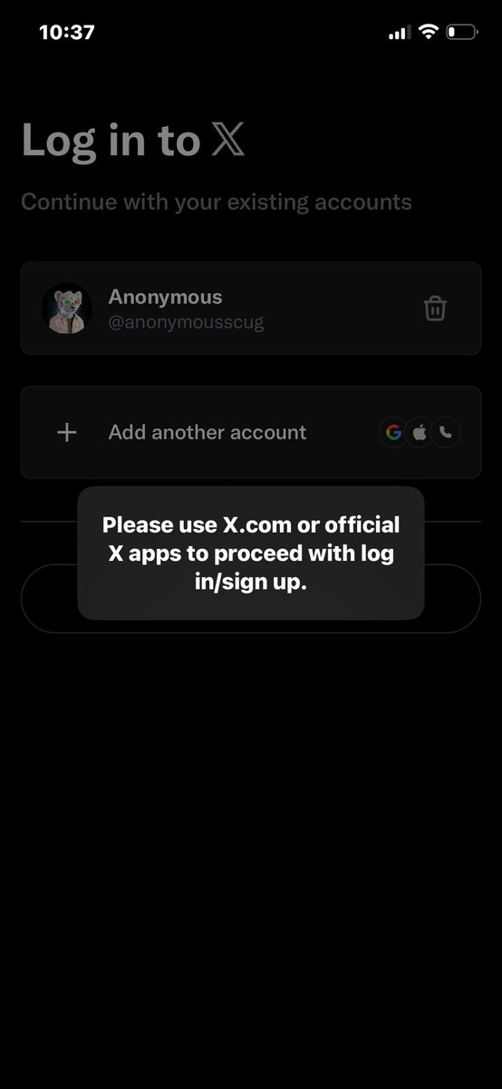 Anonymous tweet media