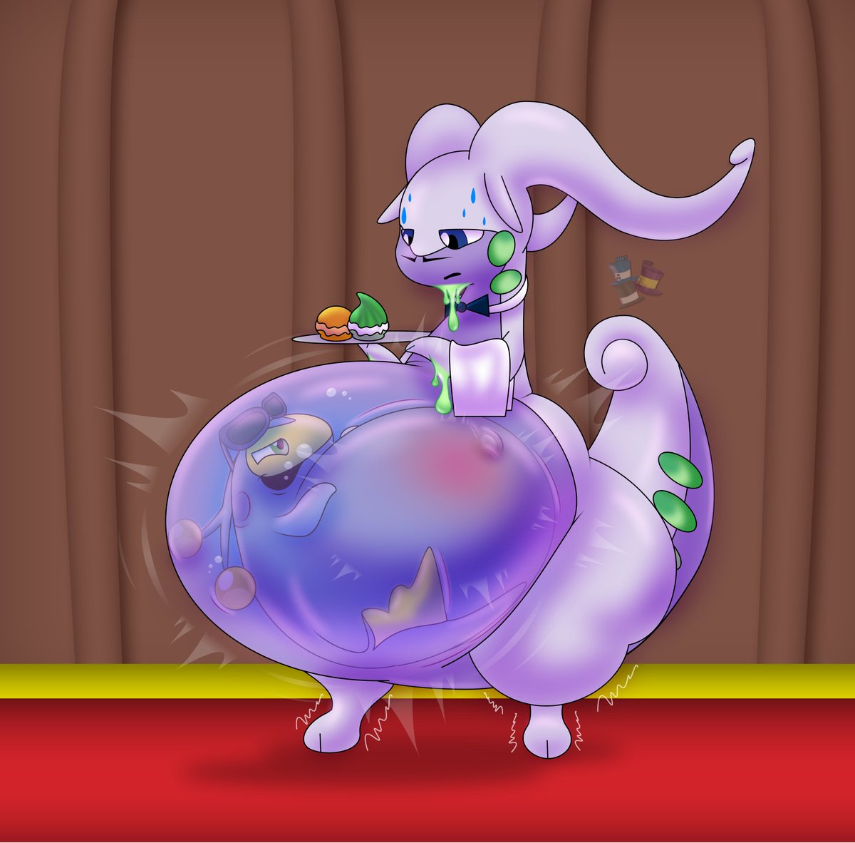 Fancy Blue (Comms open) (🔞Minors DNI🔞) tweet media