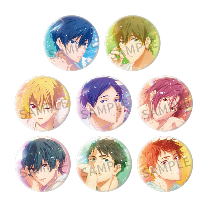 Free!FS】 「オーロラビッグ缶バッジ -Sparkle-【遙・真琴・凛・郁弥