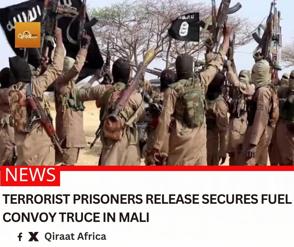 africanqiraat's tweet image. More than 100 suspected #terrorists have been freed in #Mali under a deal to halt attacks on fuel convoys that had paralyzed the capital, #Bamako, official and #security sources told AFP on Sunday.

Read More:
qiraatafrican.com/en/20238/terro…

#qiraatafrican #WestAfrica #oilandgas #africa