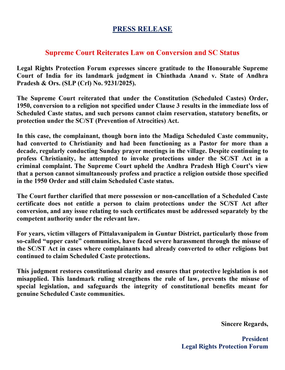 Legal Rights Protection Forum tweet media