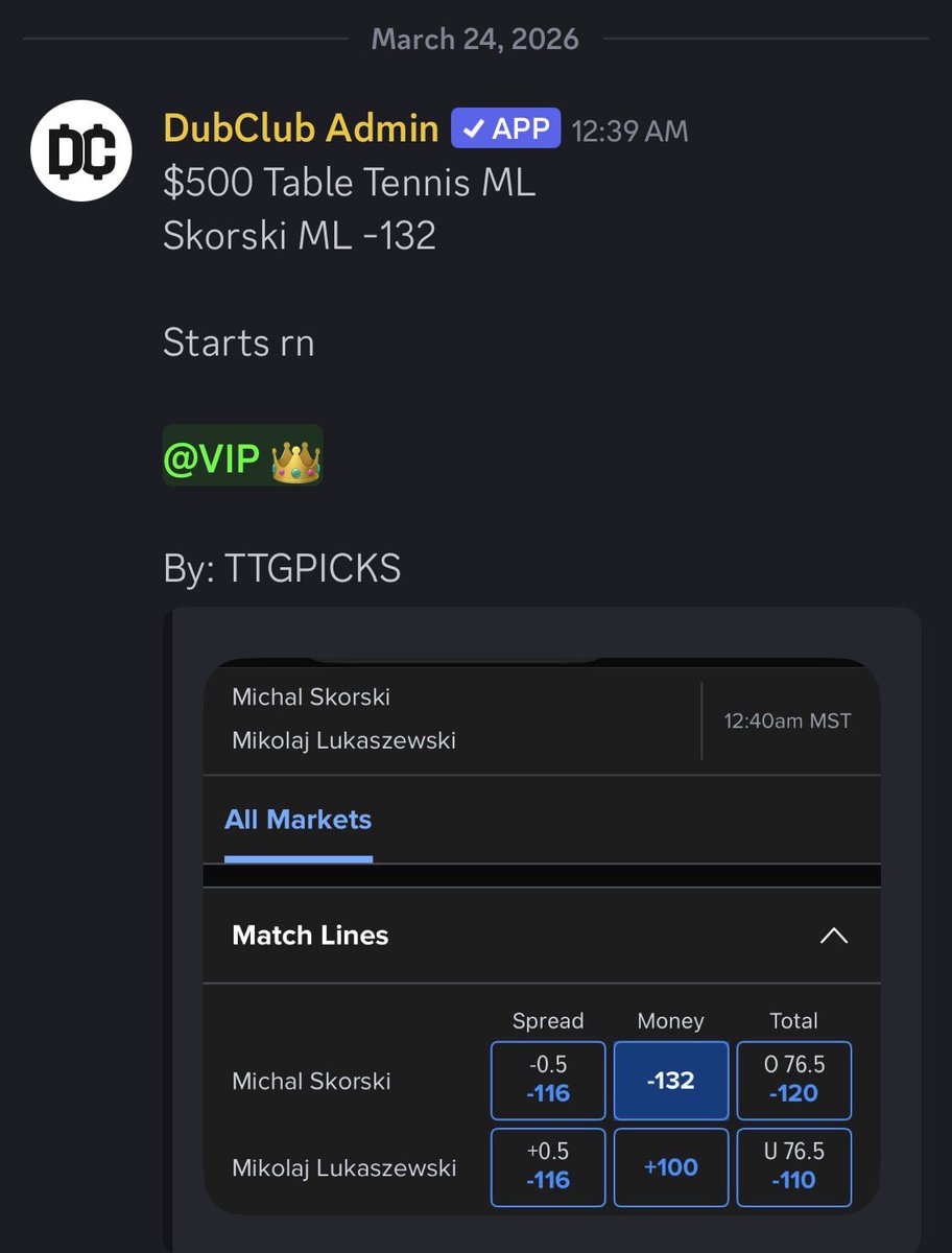 Table Tennis God tweet media