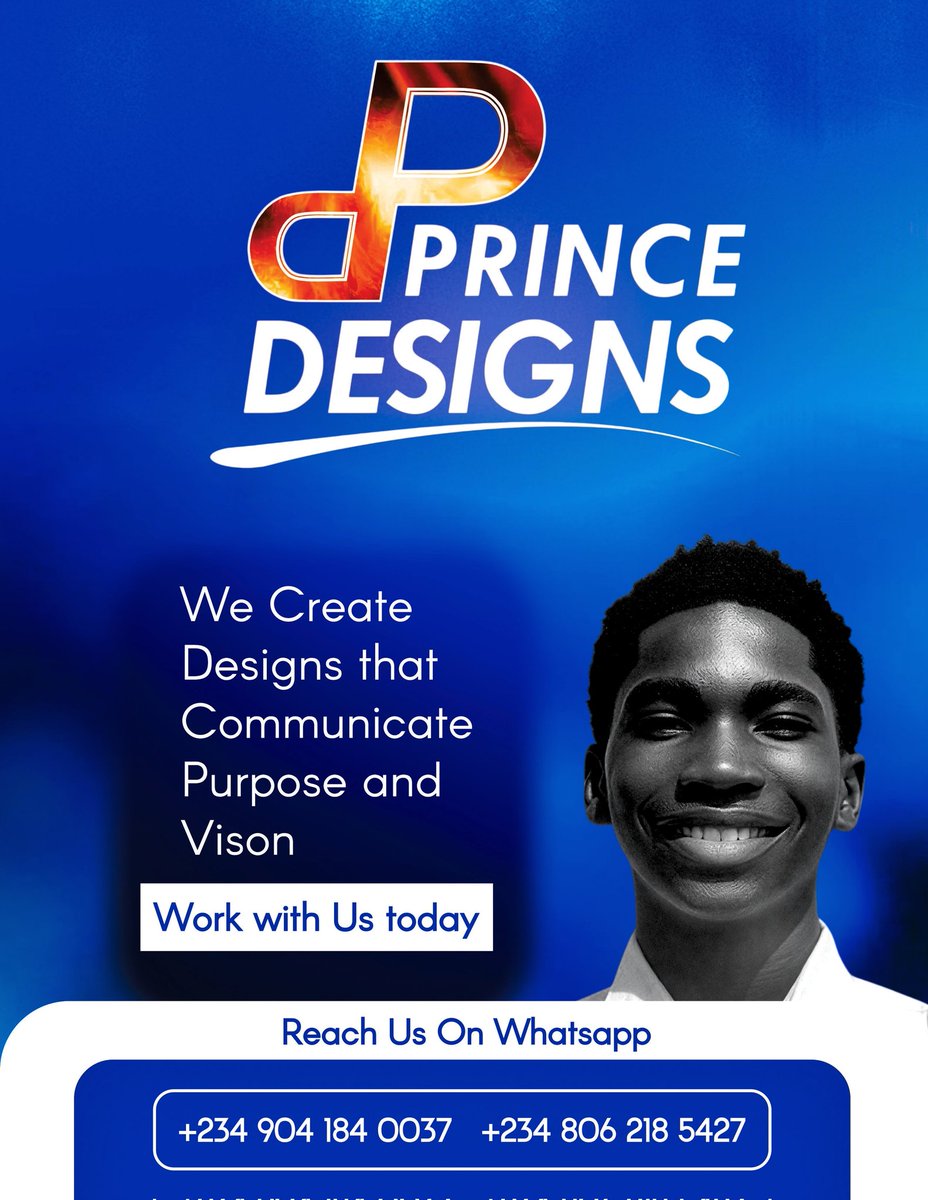 PrinceDesigns_'s tweet photo. Your designs are your first impression. 
A messy, cluttered flyer will make people scroll past, no second chances. 
Invest in clean, professional visuals that speak for your brand.
 Get a design that stands out today!
#DesignMatters #FirstImpressionsCount #BrandingGoals #StandOut https://t.co/gWSteix0uH